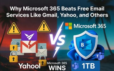 Why Microsoft 365 Beats Free Email Services Like Gmail, Yahoo, and Others